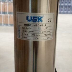USK 4SDM3-18 Deep Well Submersible Pump (1.5HP)